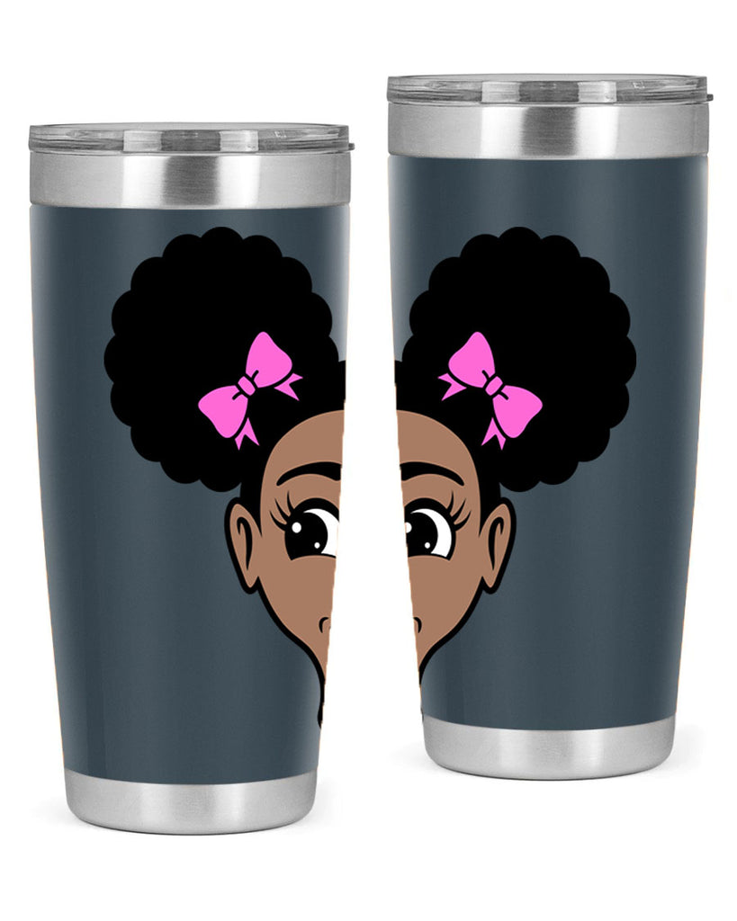 afro puffs girl 76#- women-girls- Tumbler