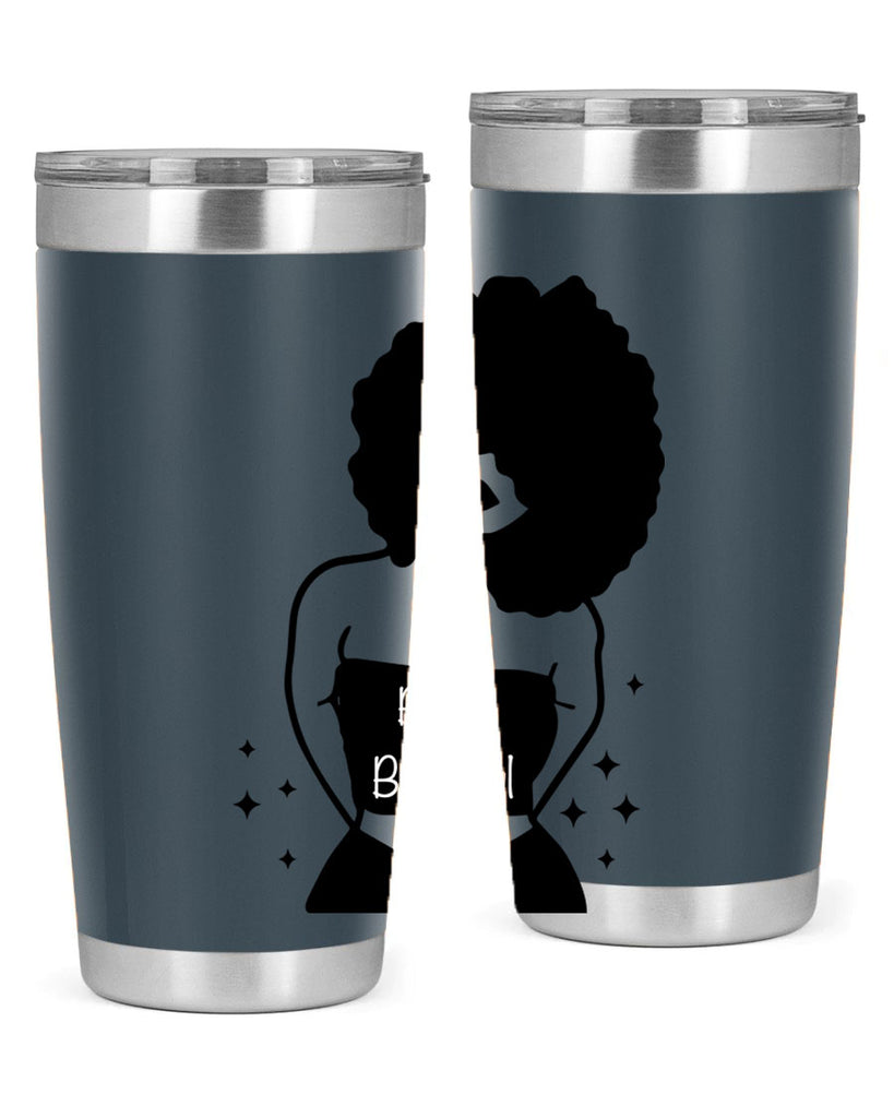 black is beautiful 11#- women-girls- Tumbler