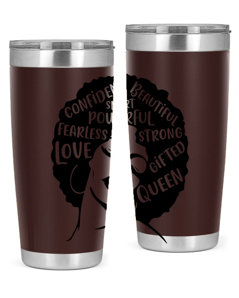 afro lady with words 24#- women-girls- Tumbler