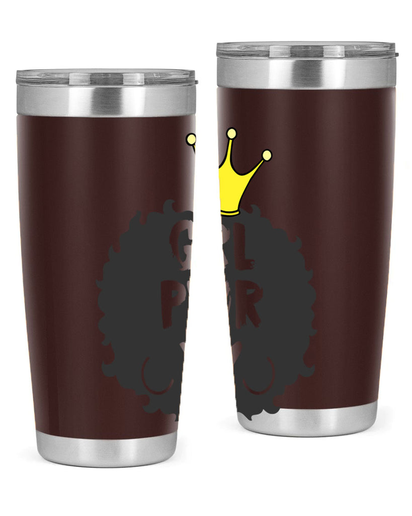 girl power with crown 34#- women-girls- Tumbler