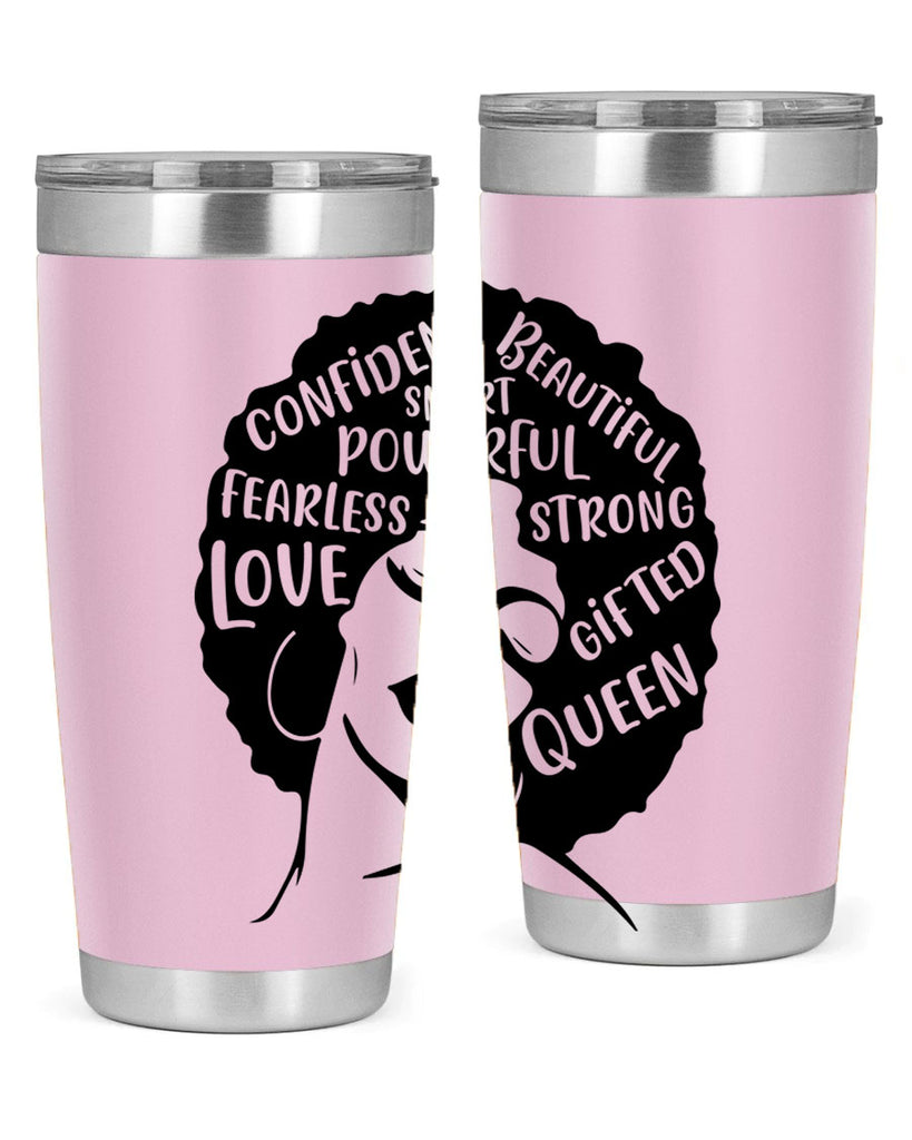 afro lady with words 24#- women-girls- Tumbler