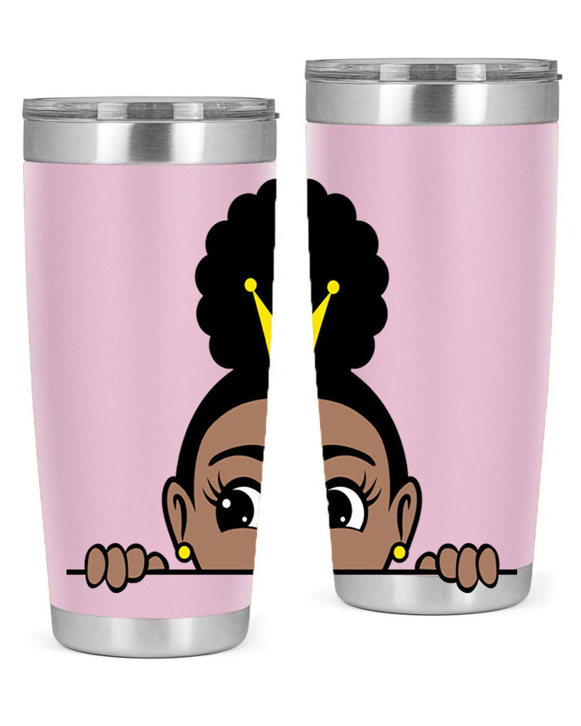 afro puff crown girl 1#- women-girls- Tumbler
