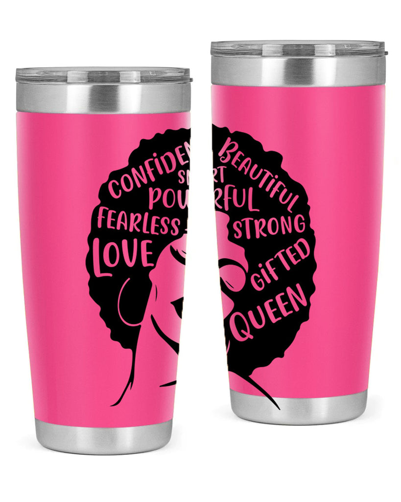 afro lady with words 24#- women-girls- Tumbler