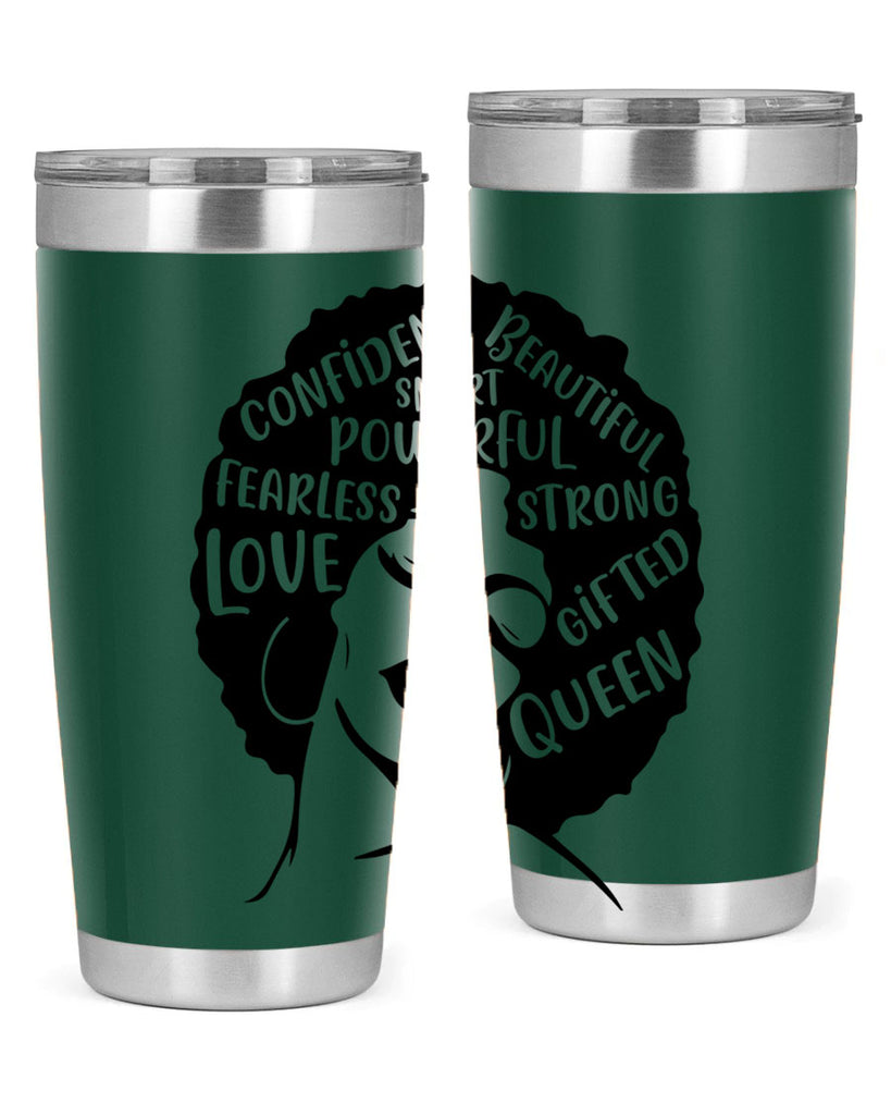 afro lady with words 24#- women-girls- Tumbler