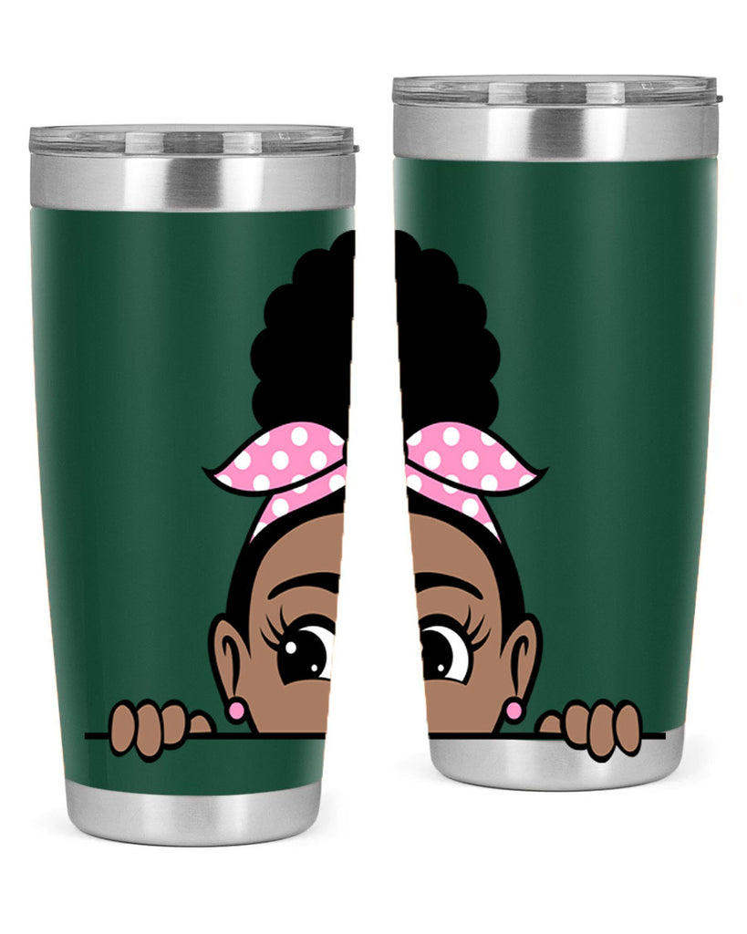 afro puff bandana girl peekaboo 86#- women-girls- Tumbler