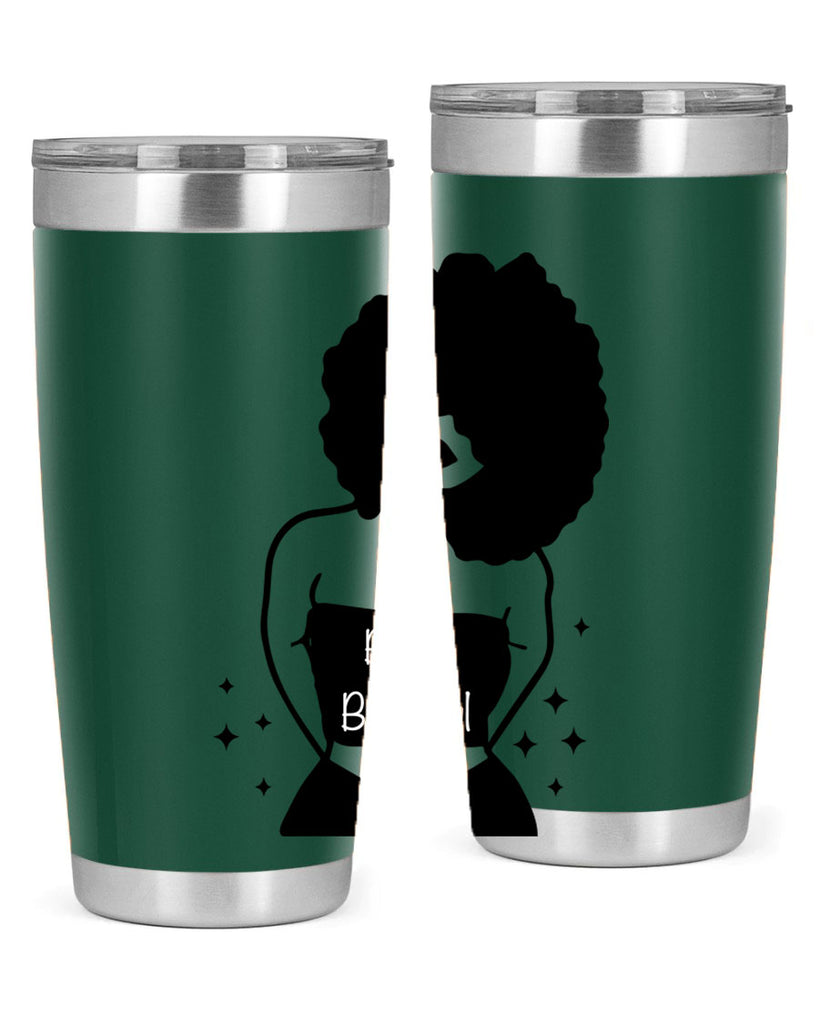 black is beautiful 11#- women-girls- Tumbler