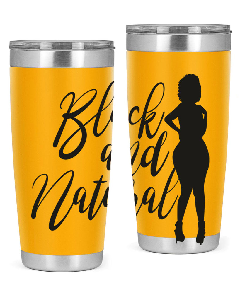 black and natural 22#- women-girls- Tumbler