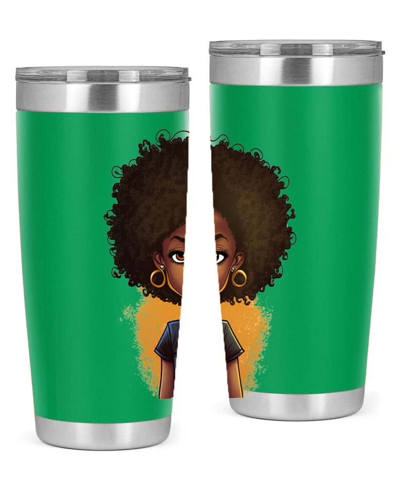 Sparkling Black Girl Design 8#- women-girls- Tumbler