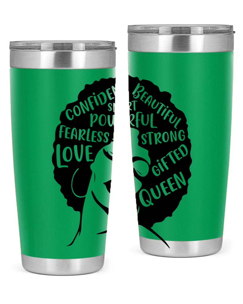 afro lady with words 24#- women-girls- Tumbler