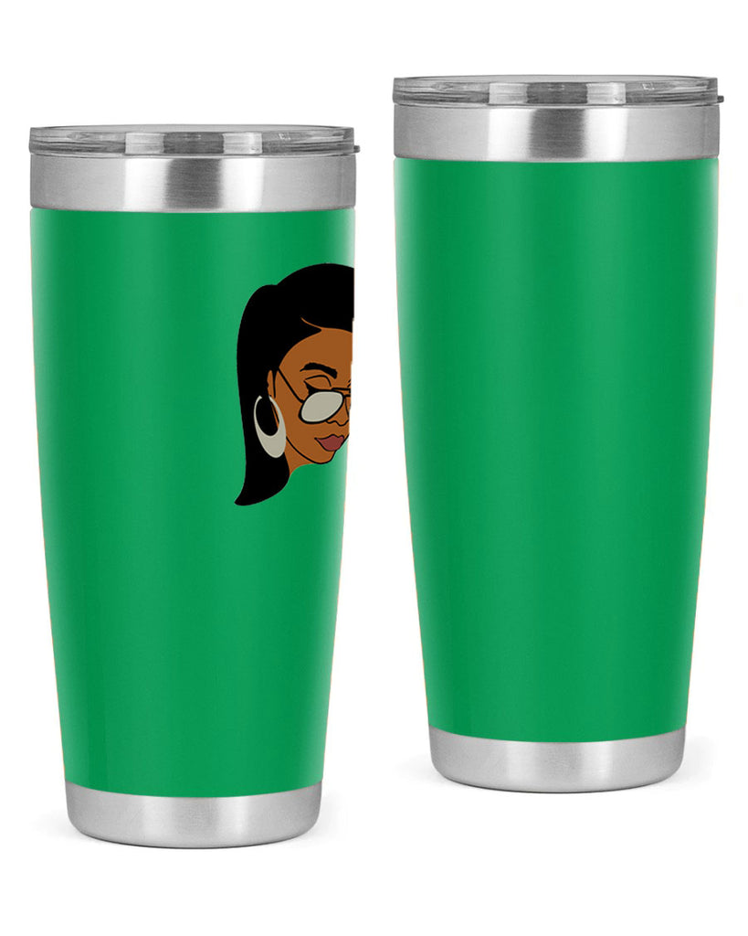 black afro 48#- women-girls- Tumbler