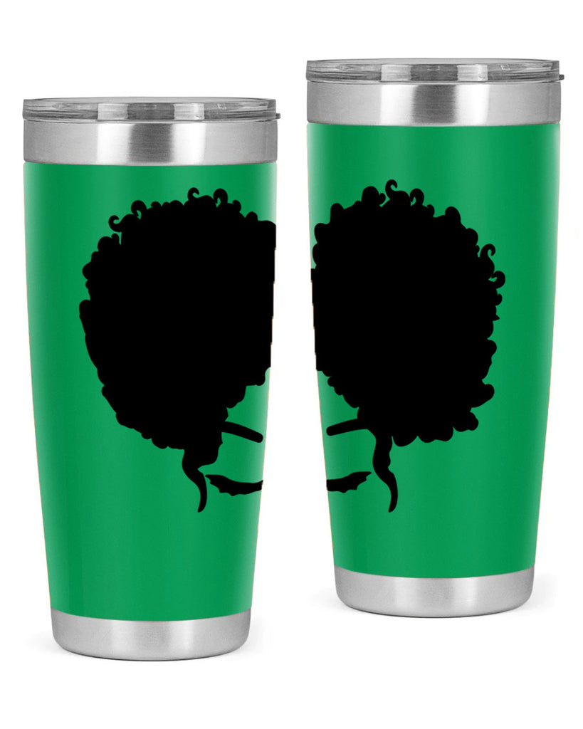 black woman red lips 9#- women-girls- Tumbler