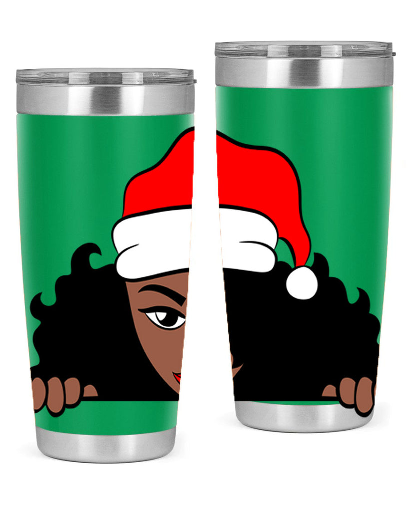 peekaboo santa girl 22#- women-girls- Tumbler