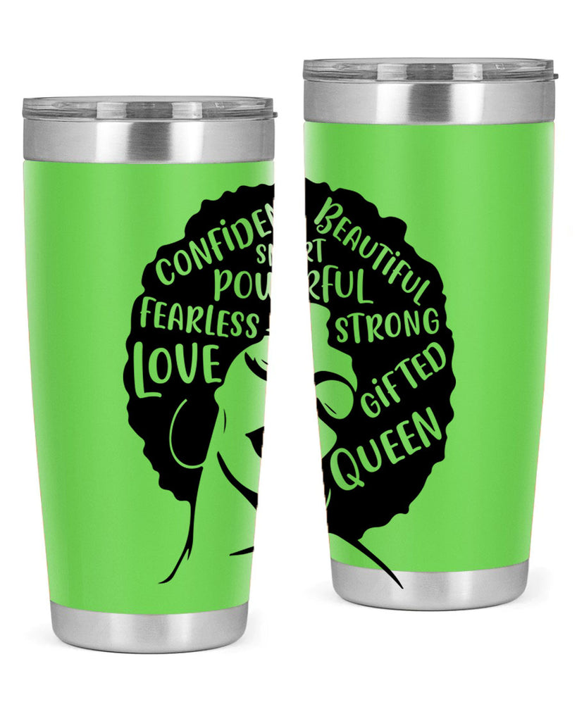 afro lady with words 24#- women-girls- Tumbler