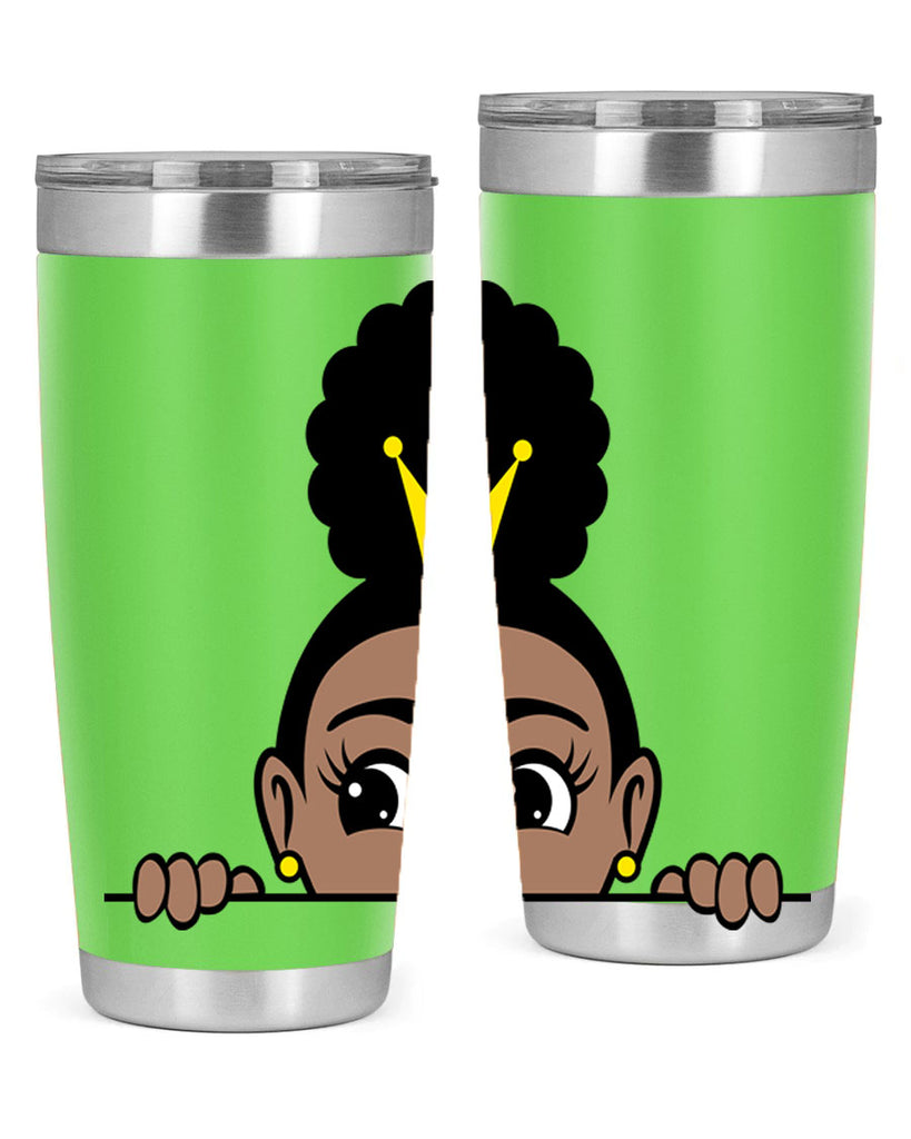 afro puff crown girl 1#- women-girls- Tumbler