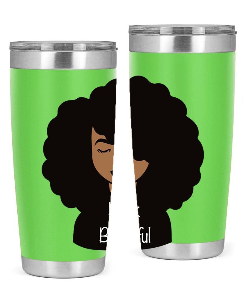 black is beautiful 12#- women-girls- Tumbler