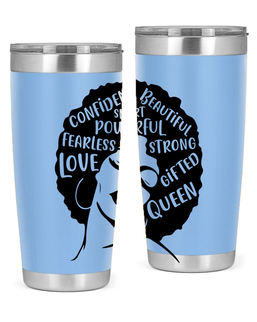 afro lady with words 24#- women-girls- Tumbler