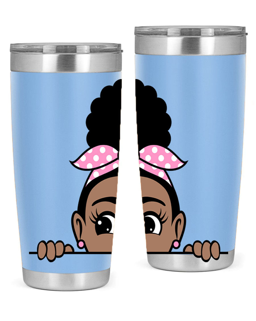 afro puff bandana girl peekaboo 86#- women-girls- Tumbler