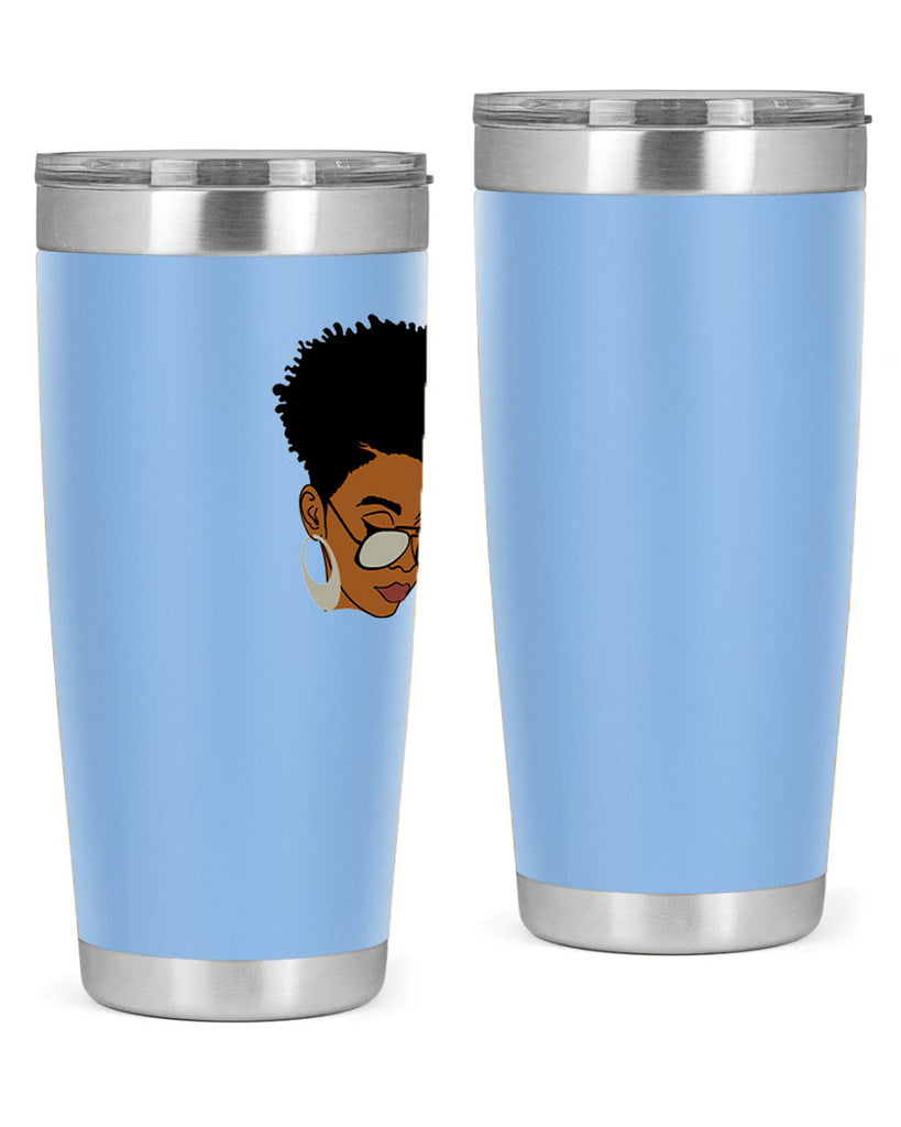 black afro 44#- women-girls- Tumbler