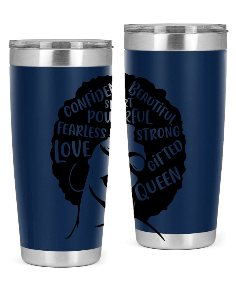 afro lady with words 24#- women-girls- Tumbler