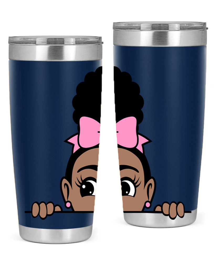 afro puff crown girl 3#- women-girls- Tumbler