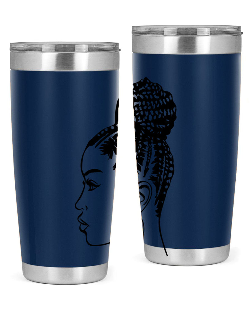 black woman with braids 7#- women-girls- Tumbler