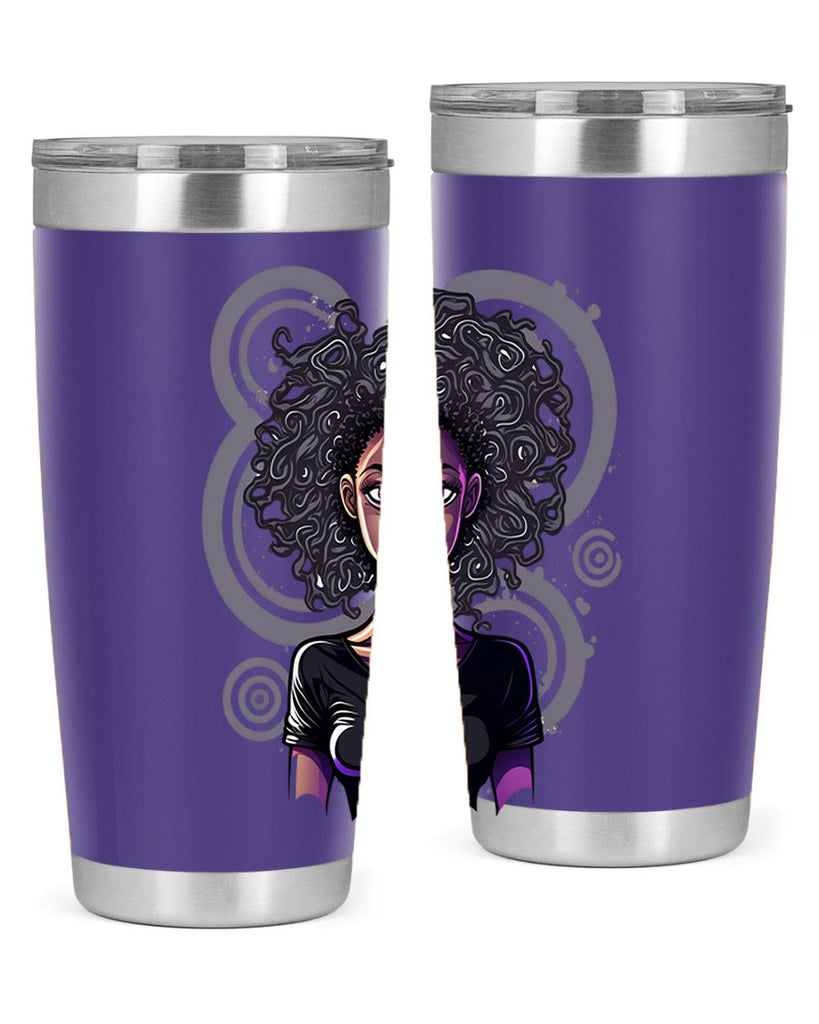 Sparkling Black Girl Design 14#- women-girls- Tumbler