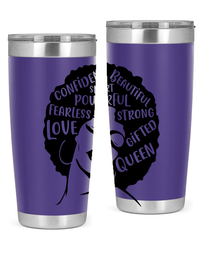 afro lady with words 24#- women-girls- Tumbler