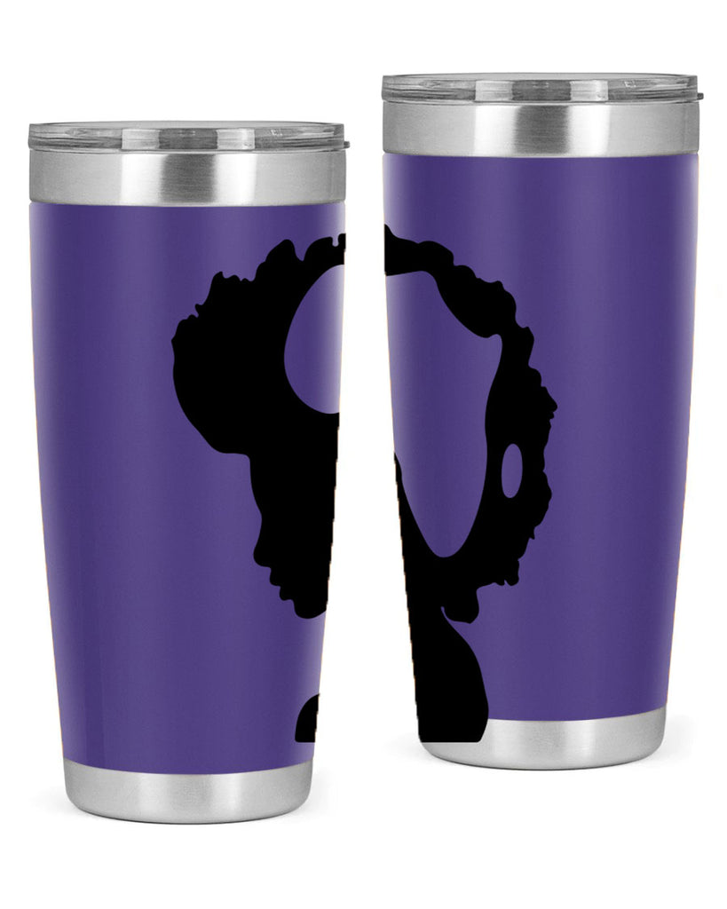 afro woman with africa map 65#- women-girls- Tumbler