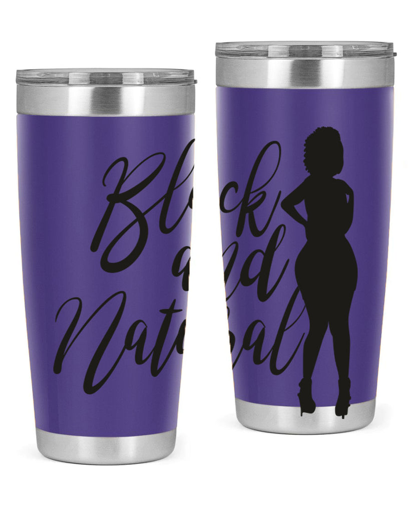 black and natural 22#- women-girls- Tumbler