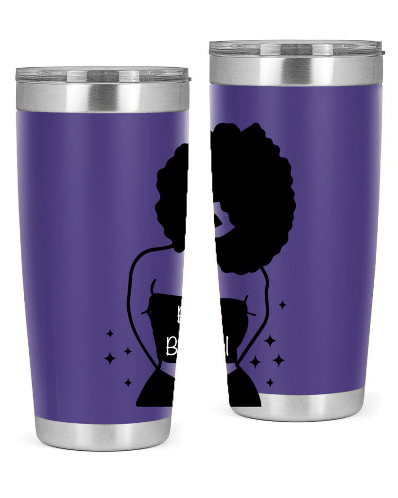 black is beautiful 11#- women-girls- Tumbler