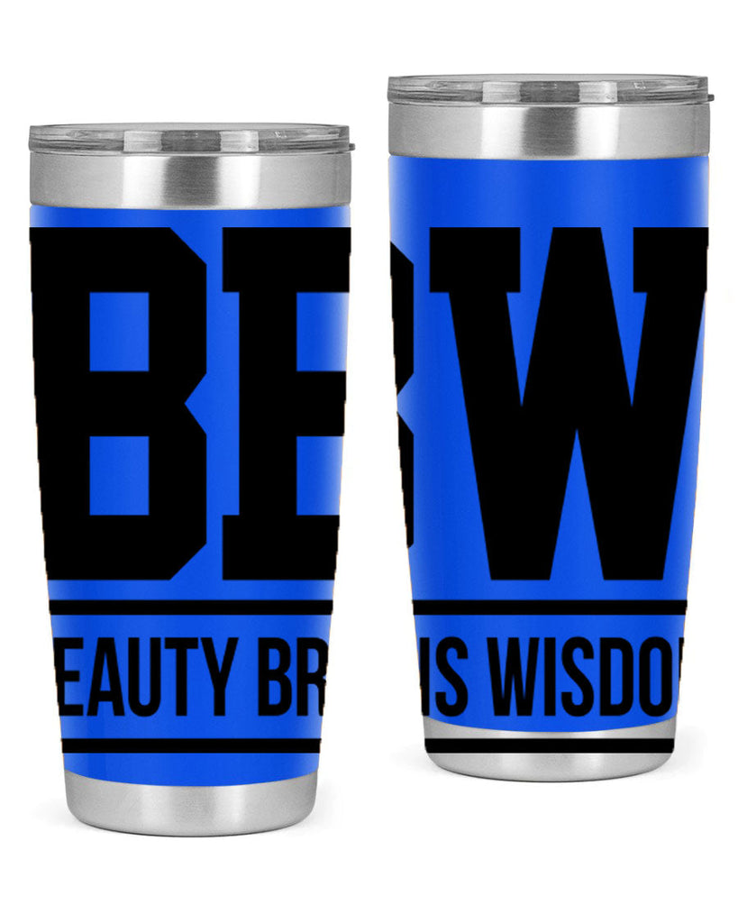 bbw beauty brains wisdom 263#- black words phrases- Cotton Tank