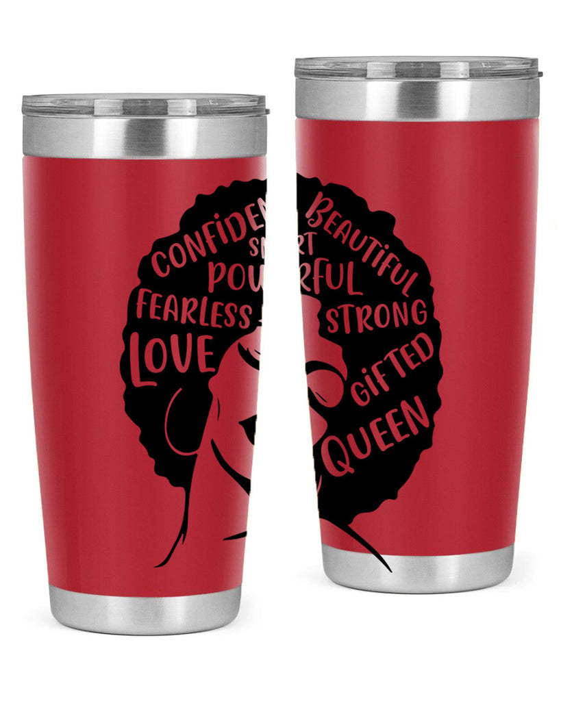 afro lady with words 24#- women-girls- Tumbler