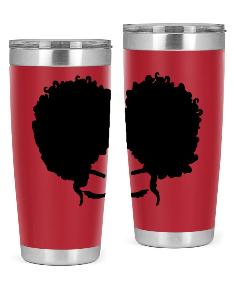 black woman red lips 9#- women-girls- Tumbler