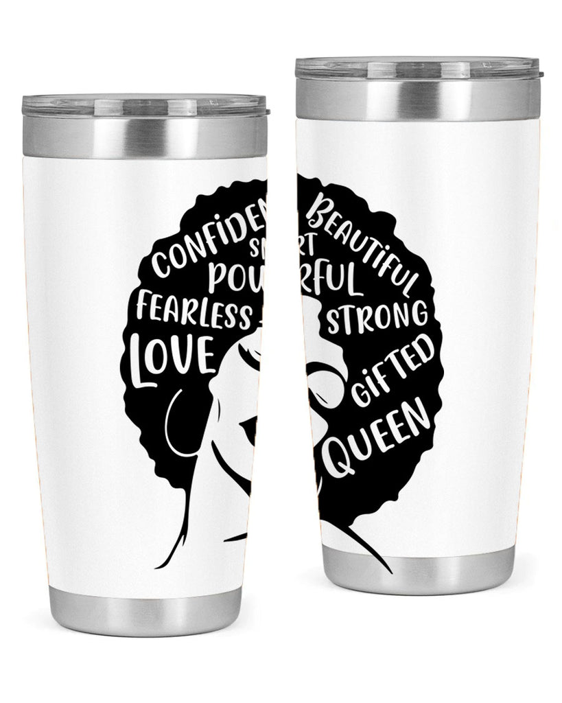 afro lady with words 24#- women-girls- Tumbler