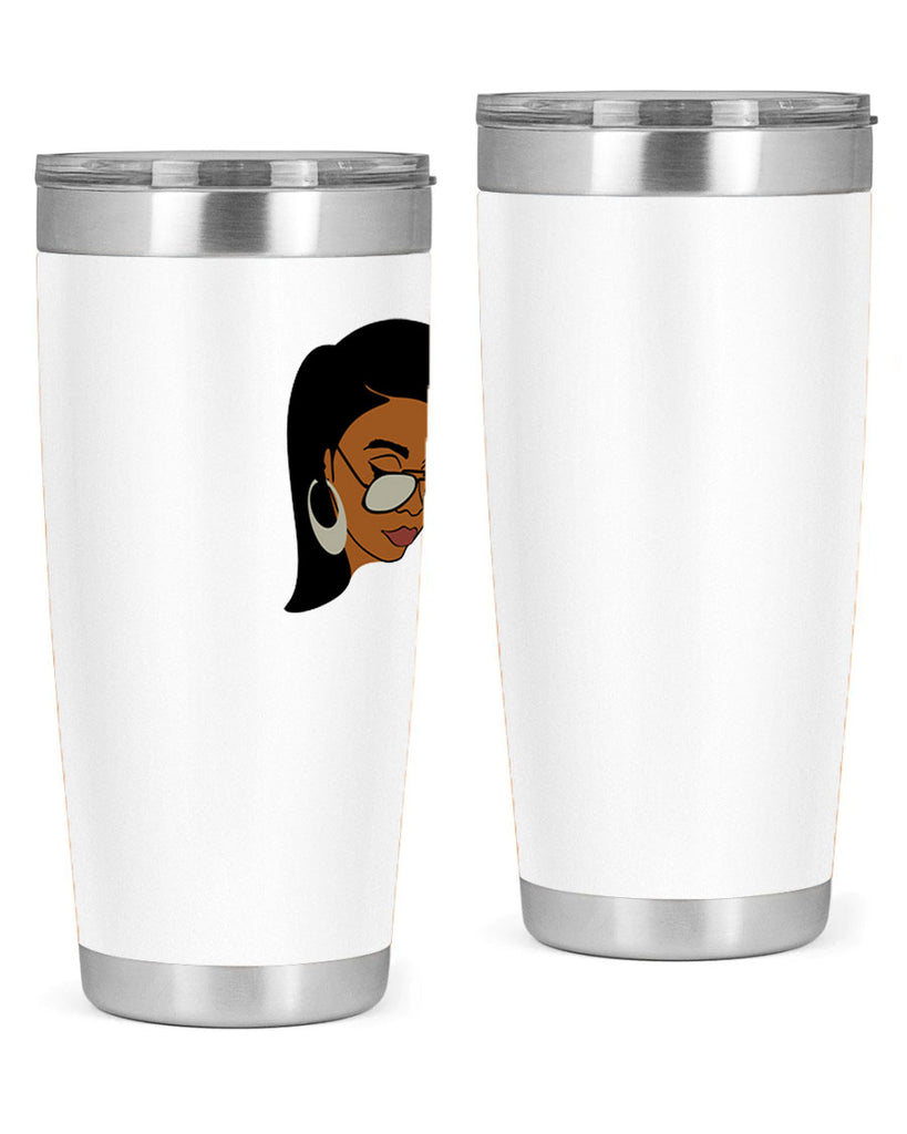 black afro 48#- women-girls- Tumbler