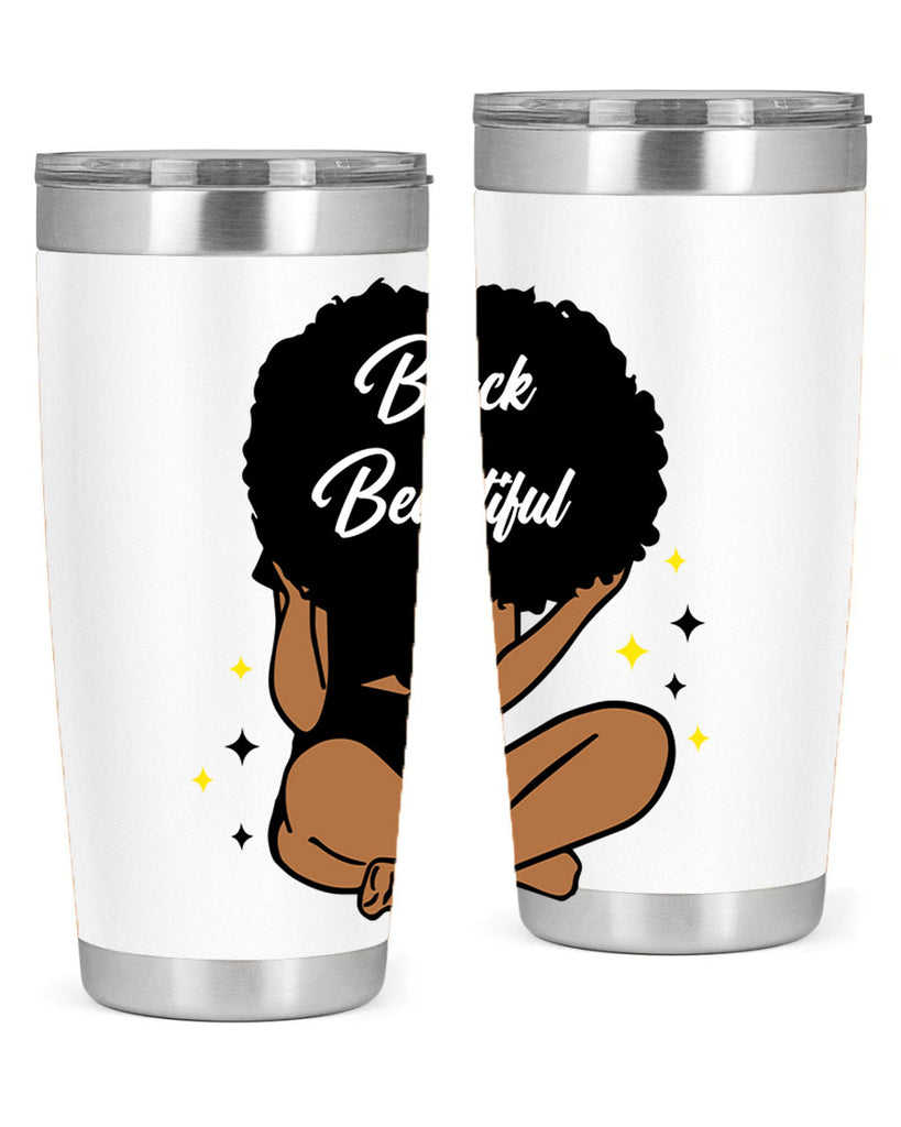 black is beautiful 14#- women-girls- Tumbler