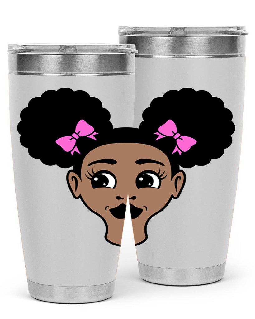 afro puffs girl 76#- women-girls- Tumbler