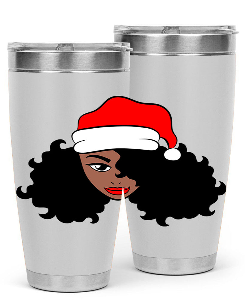 afro santa claus girl 71#- women-girls- Tumbler