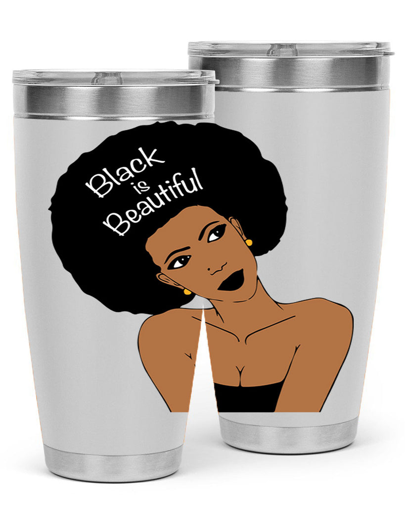 black is beautiful 13#- women-girls- Tumbler
