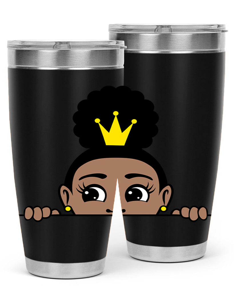 afro puff crown girl 1#- women-girls- Tumbler