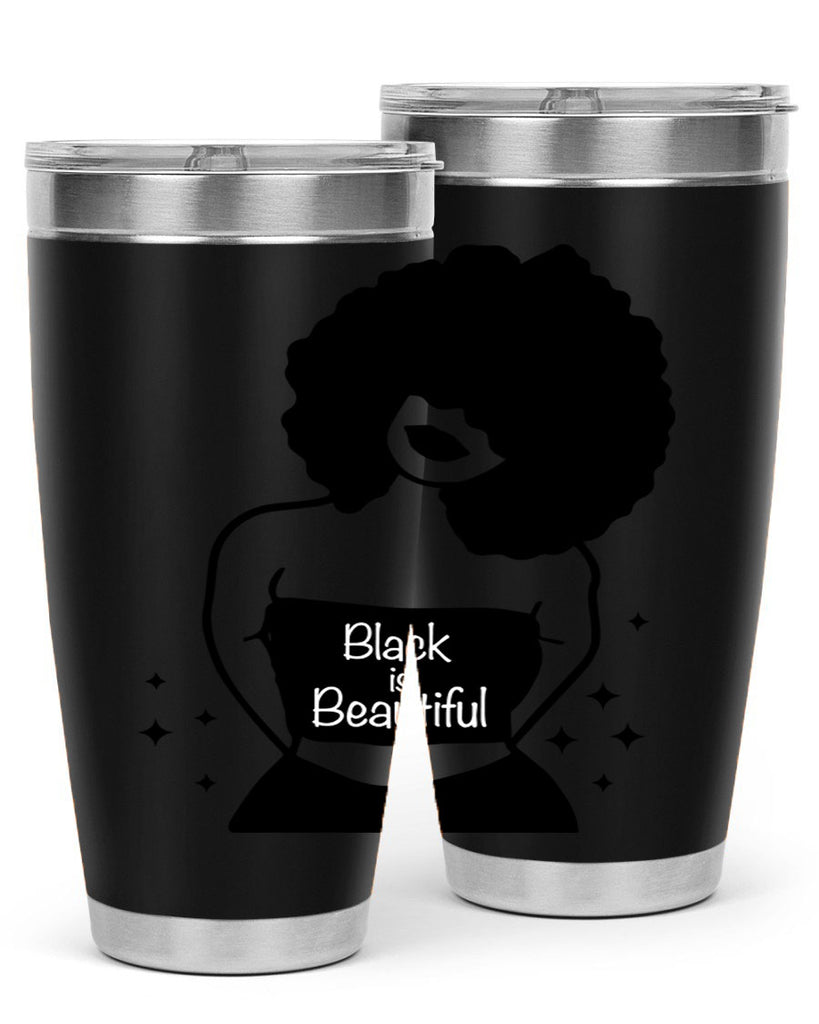 black is beautiful 11#- women-girls- Tumbler