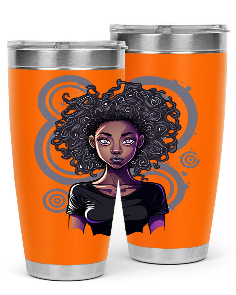 Sparkling Black Girl Design 14#- women-girls- Tumbler