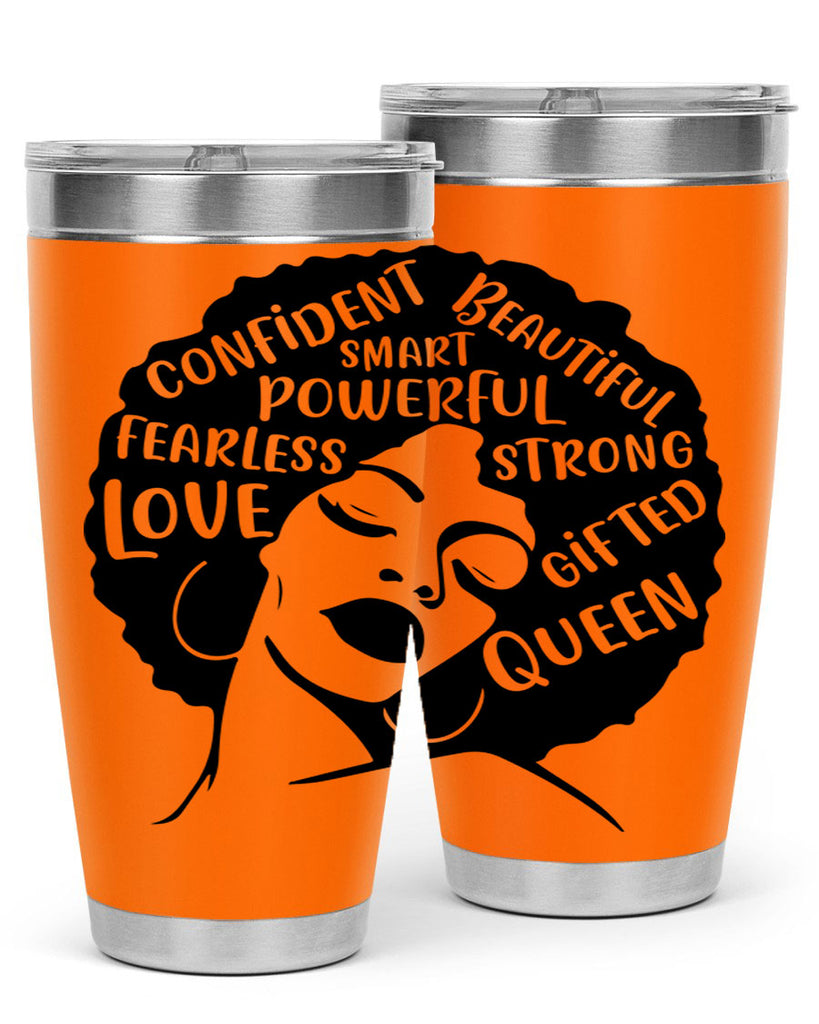 afro lady with words 24#- women-girls- Tumbler