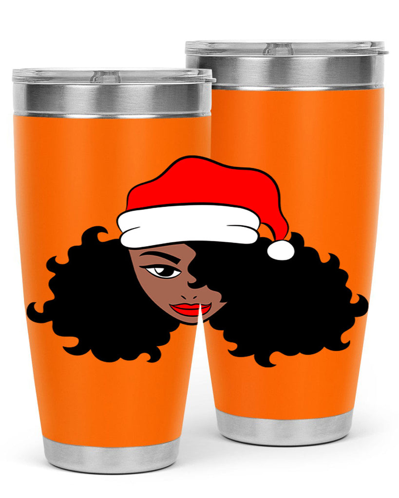afro santa claus girl 71#- women-girls- Tumbler