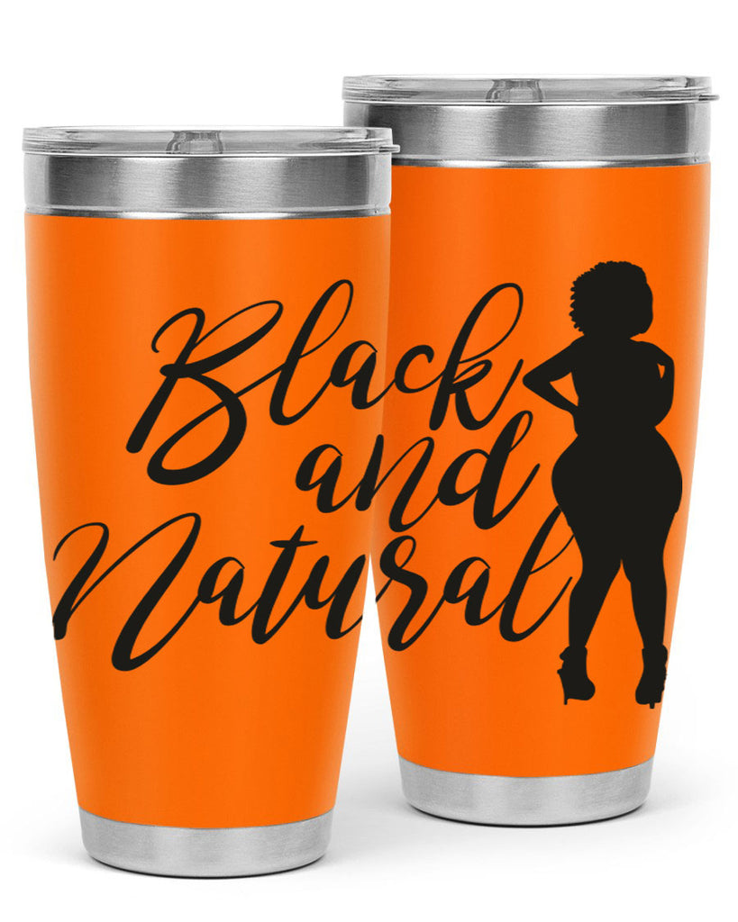 black and natural 22#- women-girls- Tumbler