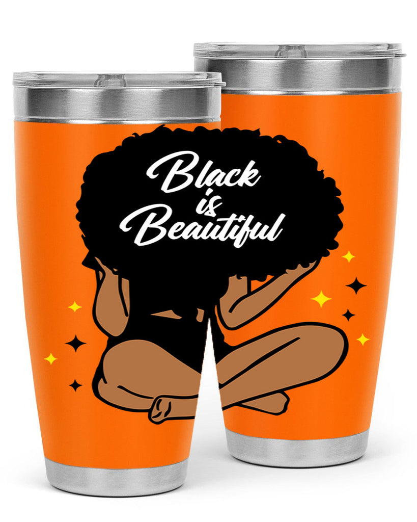 black is beautiful 14#- women-girls- Tumbler