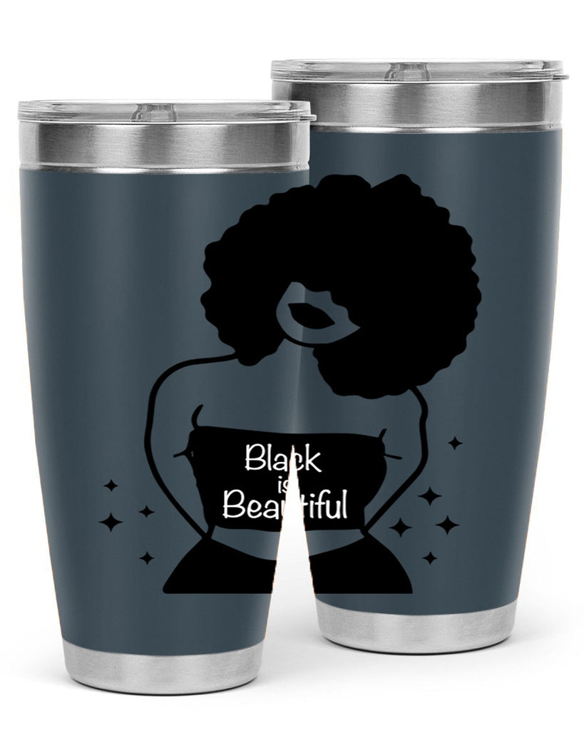 black is beautiful 11#- women-girls- Tumbler