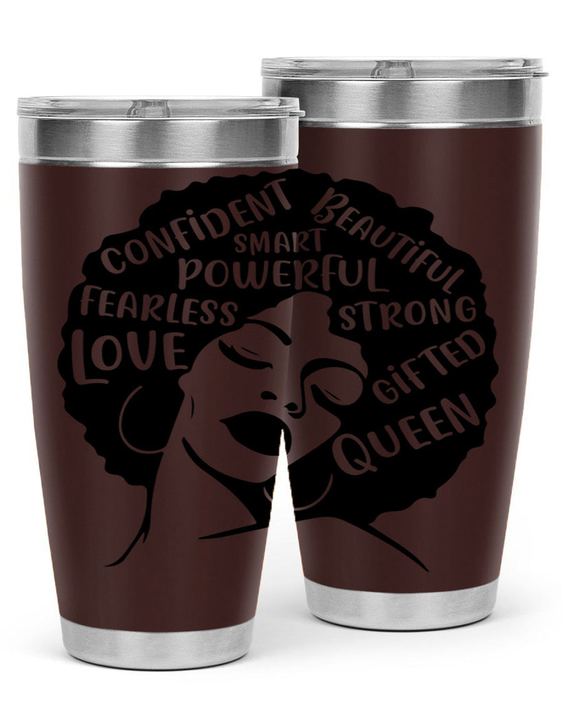 afro lady with words 24#- women-girls- Tumbler
