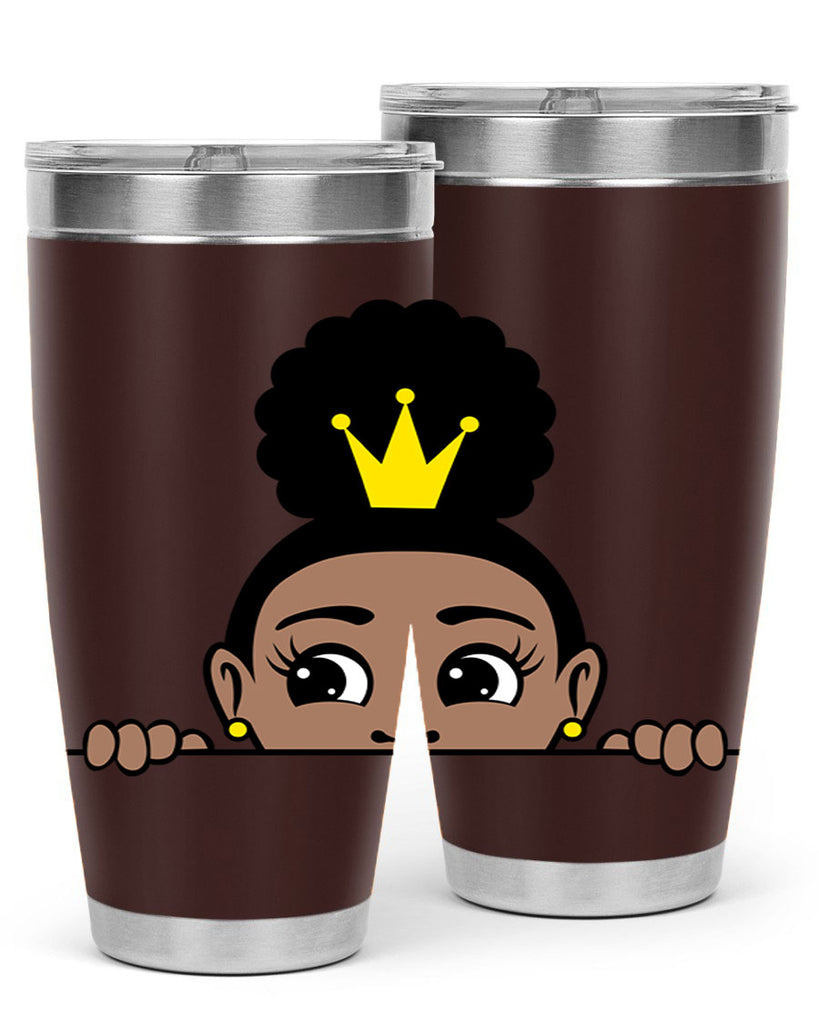 afro puff crown girl 1#- women-girls- Tumbler