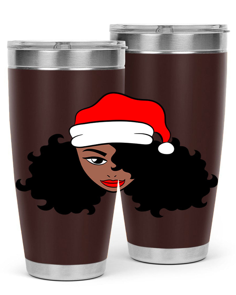 afro santa claus girl 71#- women-girls- Tumbler